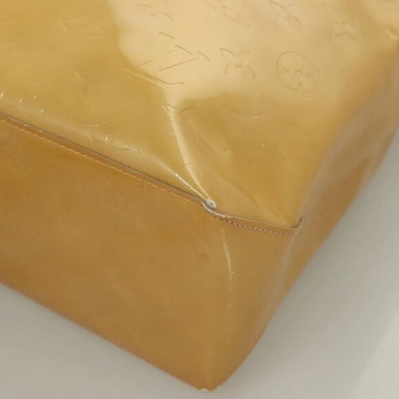 LOUIS VUITTON Monogram Vernis Reade MM Hand Bag Beige M91141 LV Auth BA3199 - Picture 5 of 16